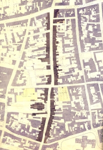 Figure 8. Plan of Church Street. Source: Dublin 5’ - 1 mile Sheet 13, 1847